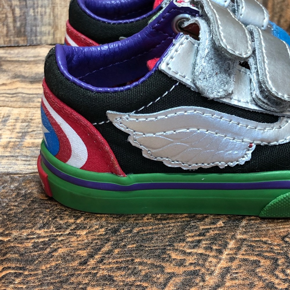 Vans Old Skool X Marvel What The Avengers Toddler Strap Sneakers 4.5 - Picture 6 of 12